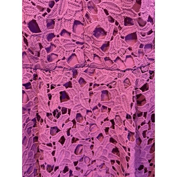 ASTR The Label The Lace Sleeveless Midi Dress XLarge XL Sundress Burgundy - Picture 5 of 12